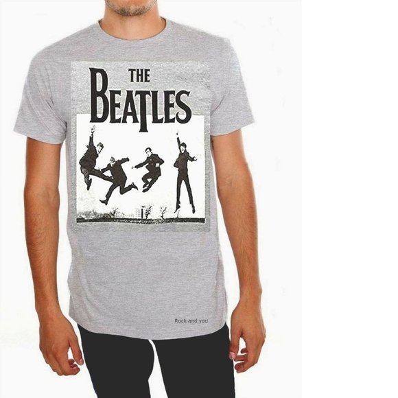 The Beatles Jump Lennon McCartney Harrison Starr rock Official T-Shirt M NWT - Picture 2 of 3
